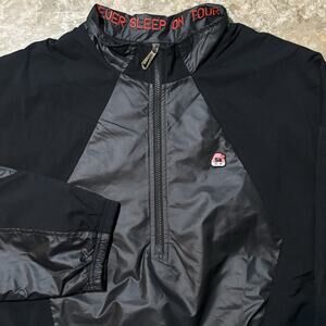 Nike Skepta Jacket Mens 2XL Black Windbreaker Full Zip Never Sleep Tour AV9997